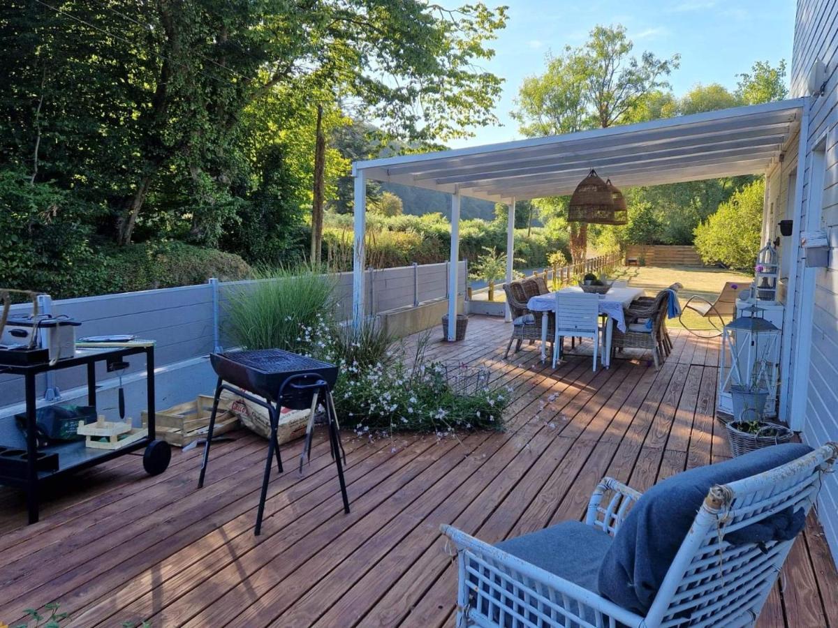 Lodge Avec Vue Sur La Riviere Lannion Exterior foto